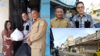 Ketua KNPI Kota Gorontalo, Fachrudin F. Salilama, Kembali Bagikan Makanan Siap Saji kepada Korban Banjir