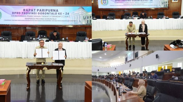 Penguatan Layanan Publik: DPRD Provinsi Gorontalo Sahkan Perda Kesehatan dan Kearsipan