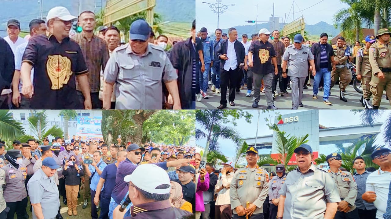 Dari Konflik ke Kompak: Adhan dan Risman Bersatu di Barisan Demo ASN