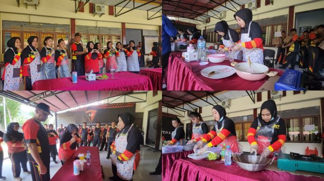 Bhayangkari Brimob Gorontalo Adu Kreativitas di Lomba Masak Nasi Goreng