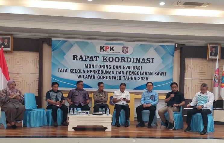 Komisi I DPRD Provinsi Gorontalo Hadiri Rakor Monev Tata Kelola Sawit Bersama KPK dan Gubernur
