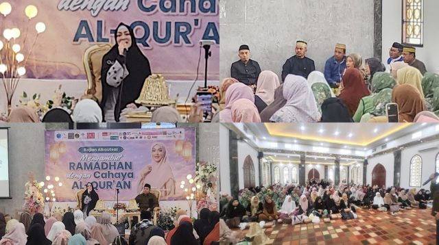 Angelina Sondakh Berbagi Kisah Hijrah di Kajian Masjid Baitul Ar Rasyid