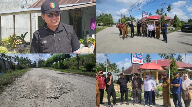 DPRD Provinsi Gorontalo Dapil IV Reses dan Tinjau Jalan Rusak di Tibawa