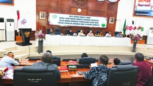 Komisi I DPRD Provinsi Gorontalo Gelar RDP Bahas Lingkungan
