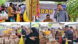 Ribuan Warga Padati Pasar Murah di Libuo, Sembako Rp265 Ribu Ditebus Rp95 Ribu
