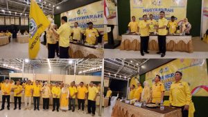 Rolles Hilongo Terpilih Aklamasi, Golkar Kota Utara Dituntut Makin Solid