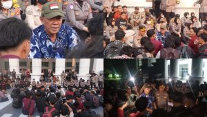 Aksi Mahasiswa UNG Sempat Memanas, Sulyanto Pateda Terima Tuntutan soal Tambang hingga PPPK