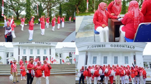 DWP Setwan DPRD Gorontalo Semarakkan HUT RI ke-80 dengan Lomba dan Bakti Sosial