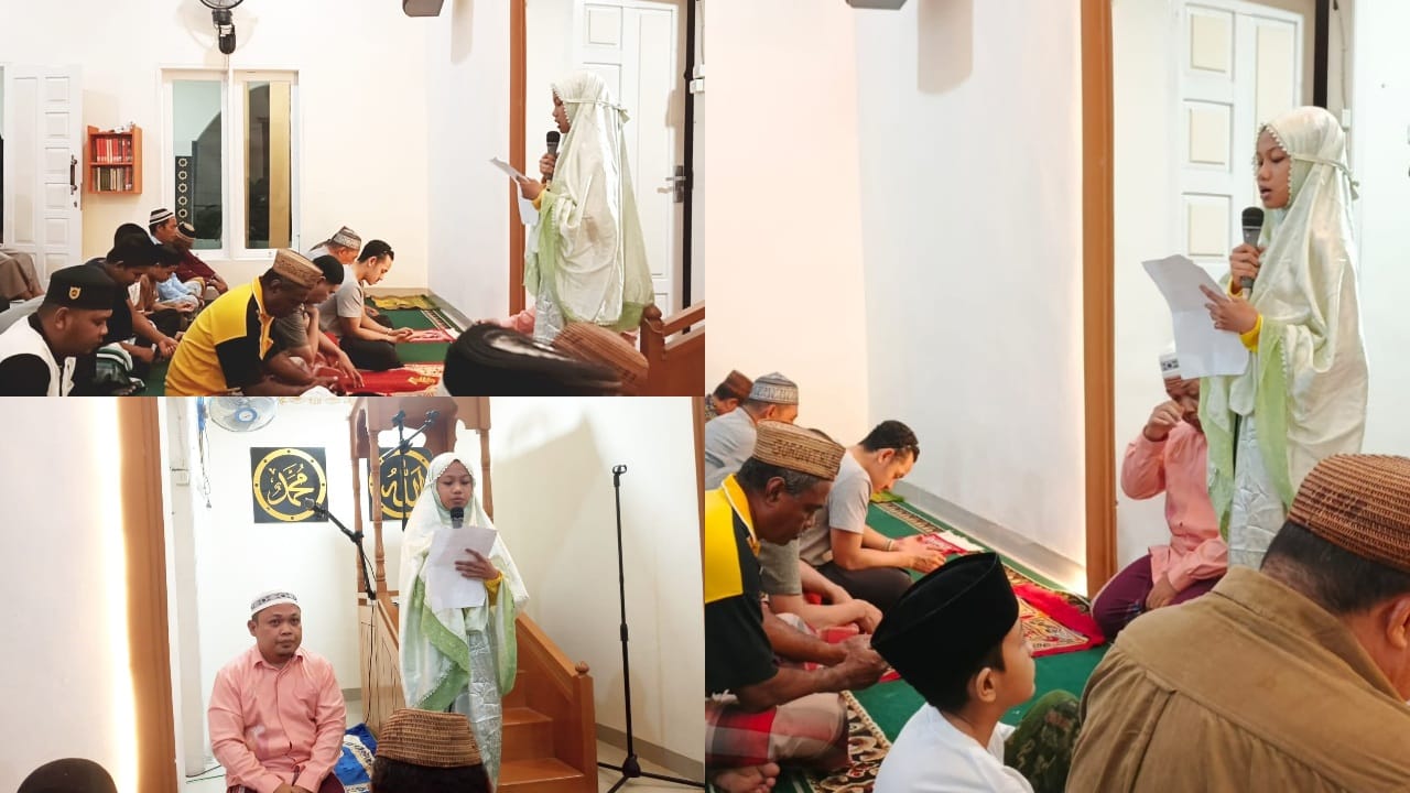 Siswa Kelas 4 MIM Al Munawarah Sampaikan Tausiyah Keutamaan Sedekah di Masjid Al Mukhlisin