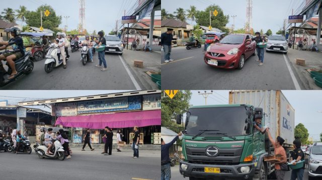 Yayasan Pohuli Ilmu Ilomata Bagikan 500 Paket Takjil di Telaga Biru