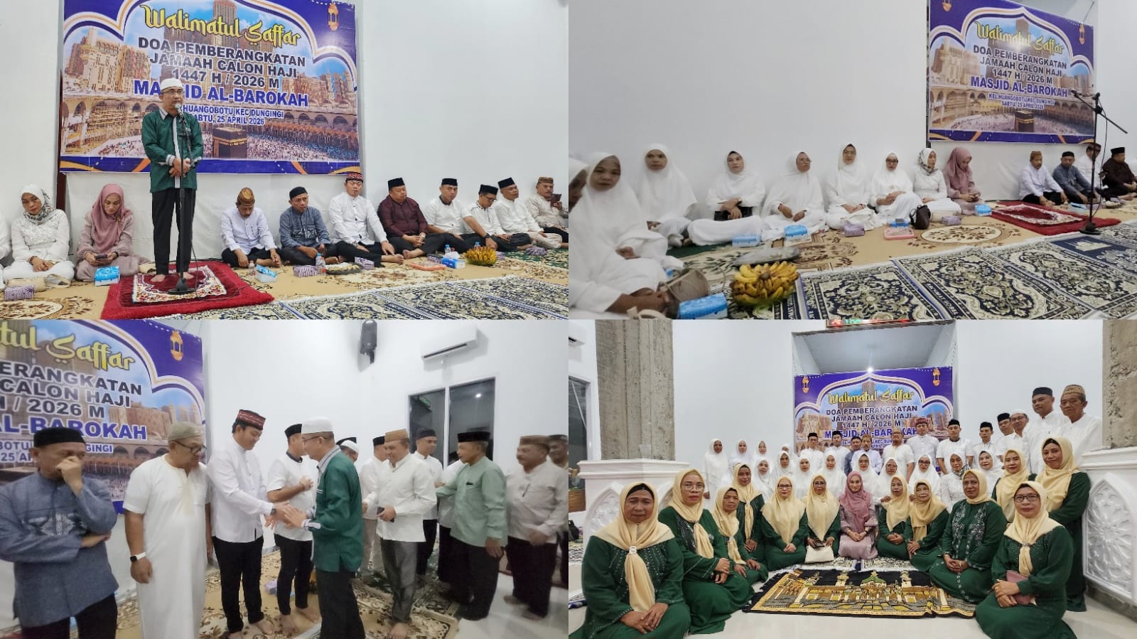 Majelis Taklim Al Barokah Doakan Calon Jemaah Haji Dungingi Jelang Keberangkatan