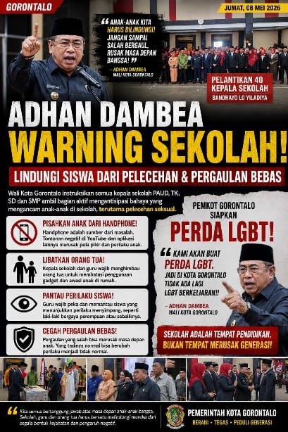 Adhan Dambea Warning Sekolah: Lindungi Siswa dari Pelecehan, Pemkot Siapkan Perda LGBT