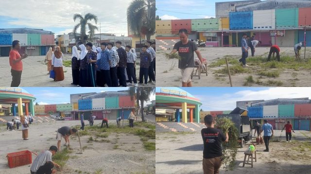 Pasar Jajan Disapu Bersih, Biawao Berkelas Libatkan Pelajar dan Pedagang