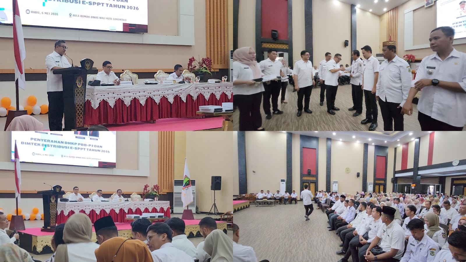 Wawali Indra Gobel Serahkan DHKP PBB-P2, Tekankan Kerja Keras Kejar Target Rp16,5 Miliar