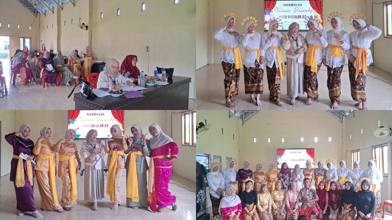 UAS Tak Lagi di Kertas, Mahasiswa PGSD Unisan Gorut Buktikan Kemampuan Lewat Tari dan Busana Adat