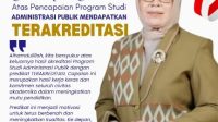 Program Studi Administrasi Publik Unisan Gorontalo Utara Raih Predikat Terakreditasi