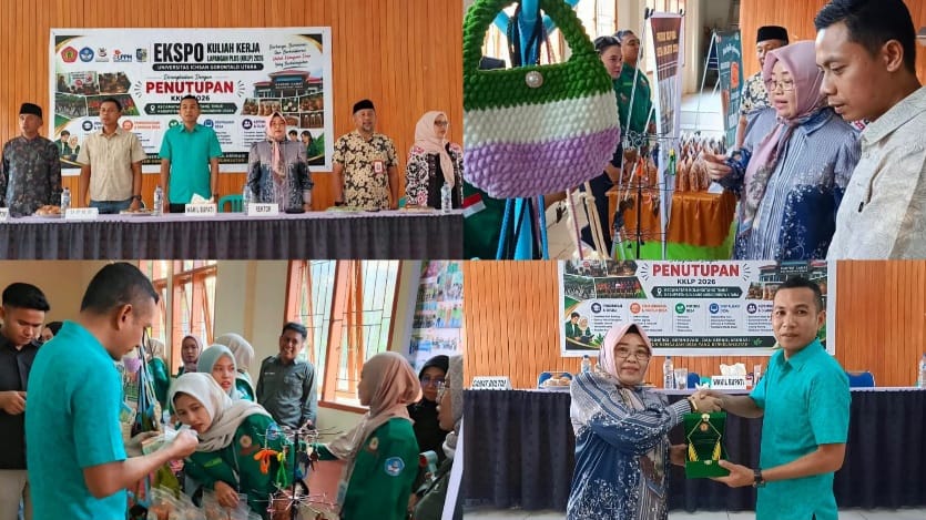 105 Mahasiswa Turun ke Desa, Wabup Aditya Pontoh Tutup KKLP Unisan Gorut di Bolangitang Timur