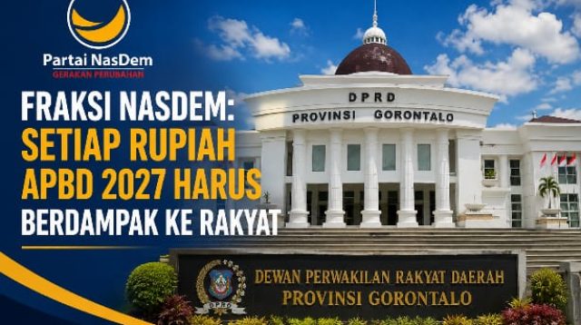 Fraksi NasDem: Setiap Rupiah APBD 2027 Harus Berdampak ke Rakyat
