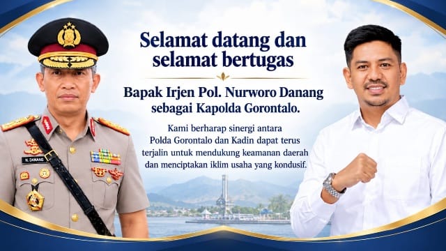 Andi Ilham Sambut Kapolda Gorontalo Baru, Harapkan Sinergi untuk Menjaga Iklim Usaha